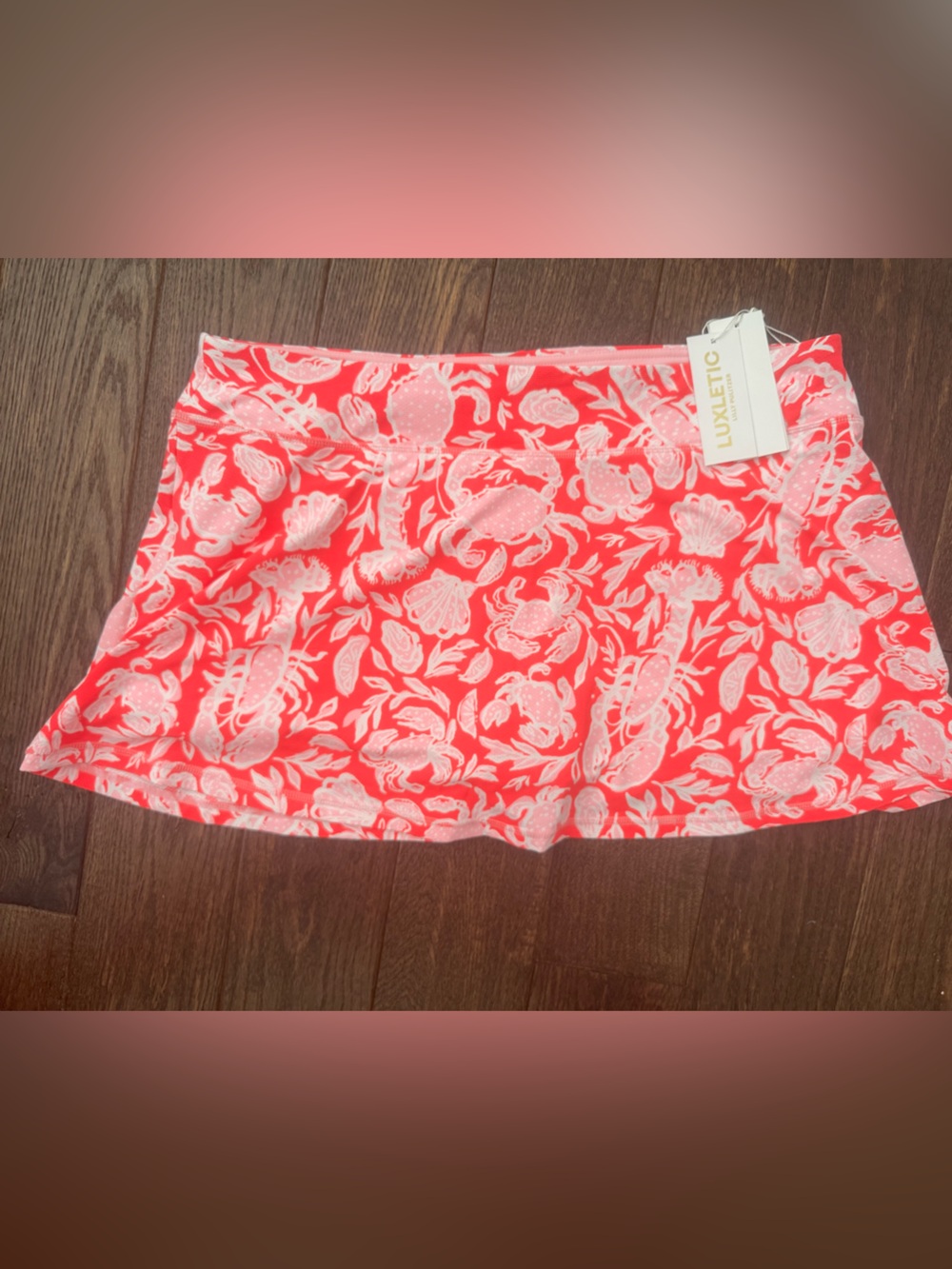NWT Lilly Pulitzer Sz XXL Aila Skort UPF 50+ Cane Coral Crab Collab